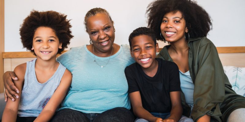 grandmother-mother-children-together-home